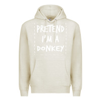 Oatmeal Heather pretend i m a donkey halloween costume Premium Hoodie - trangStudio