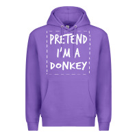 Purple pretend i m a donkey halloween costume Premium Hoodie - trangStudio