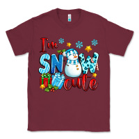 Burgundy i'm snow cute Classic Tee - texasbilliewilder