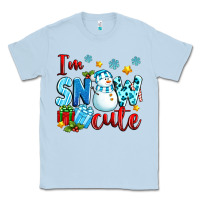 Dusty Blue i'm snow cute Classic Tee - texasbilliewilder