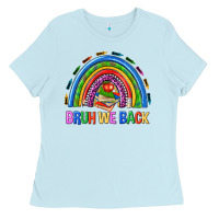 Baby Blue bruh we back Ladies Tee - NancyCooperArtShop