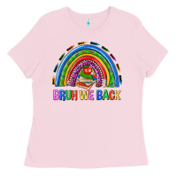 Bubblegum Pink bruh we back Ladies Tee - NancyCooperArtShop