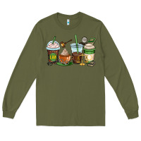 Army Green lawyer coffee cups Long Sleeve Tee - OliviaCreatesArt
