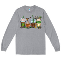 Heather Grey lawyer coffee cups Long Sleeve Tee - OliviaCreatesArt