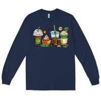Navy lawyer coffee cups Long Sleeve Tee - OliviaCreatesArt