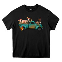 Black farm animals truck Heavy Core Tee - Jasminsmagicworld