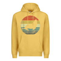 Antique Gold Seal Lover Gifts Retro Vintage Sea Lion Animal Silhouette Premium Hoodie - trangStudio