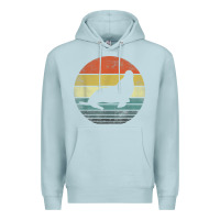 Blue Mist Seal Lover Gifts Retro Vintage Sea Lion Animal Silhouette Premium Hoodie - trangStudio