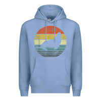 Colony Blue Seal Lover Gifts Retro Vintage Sea Lion Animal Silhouette Premium Hoodie - trangStudio
