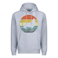Heather Grey Seal Lover Gifts Retro Vintage Sea Lion Animal Silhouette Premium Hoodie - trangStudio