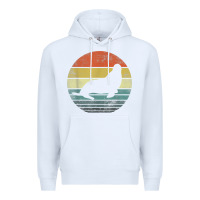 White Seal Lover Gifts Retro Vintage Sea Lion Animal Silhouette Premium Hoodie - trangStudio