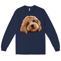 Navy Cockapoo Long Sleeve Tee - Jasminsmagicworld