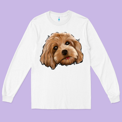 Cockapoo Long Sleeve Tee Designed By Jasminsmagicworld