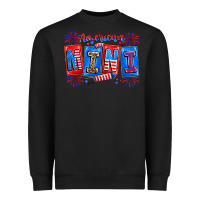Black american mini Heavyweight Sweatshirt - CowhideDigitalArt