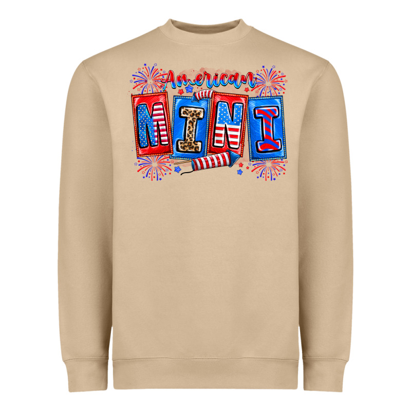 American Mini Heavyweight Sweatshirt by CowhideDigitalArt | Teevron