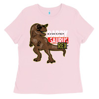 Bubblegum Pink DADDY SAURUS REX Ladies Tee - Bettercallsaul