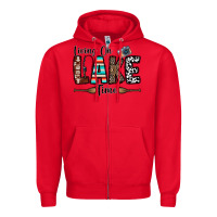 Red living on lake time Zipper Hoodie - CowhideDigitalArt