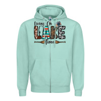 Seafoam living on lake time Zipper Hoodie - CowhideDigitalArt
