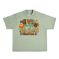 Oil Green give thanks with all your heart Urban Heavy Tee - CowGirlArtShop