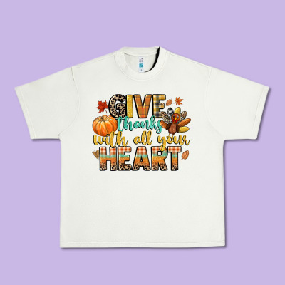 Give Thanks With All Your Heart Urban Heavy Tee Designed By Cowgirlartshop