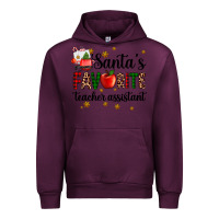 Mauve Wine santa's favorite teacher assistant Urban Hoodie - AdoDesignShop