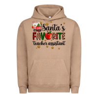 Pigment Burro santa's favorite teacher assistant Urban Hoodie - AdoDesignShop