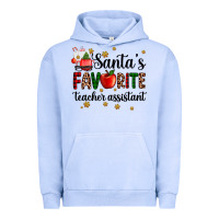 Pigment Grape Ice santa's favorite teacher assistant Urban Hoodie - AdoDesignShop