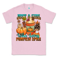 Bubblegum Pink Just a girl who loves pumpkin spice Classic Tee - NancyCooperArtShop