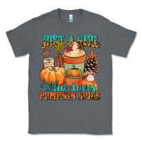 Charcoal Heather Just a girl who loves pumpkin spice Classic Tee - NancyCooperArtShop