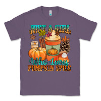 Lavender Just a girl who loves pumpkin spice Classic Tee - NancyCooperArtShop