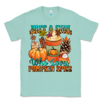 Seafoam Just a girl who loves pumpkin spice Classic Tee - NancyCooperArtShop