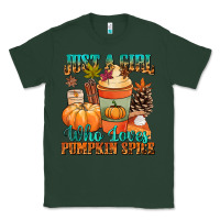 Sports Green Just a girl who loves pumpkin spice Classic Tee - NancyCooperArtShop