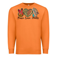 Carrot peace love nails Premium Sweatshirt - BarkalooDesign
