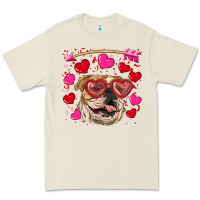Bone valentine's day  brown english bulldog Premium Tee - RanaPortraitStore