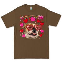 Cacao valentine's day  brown english bulldog Premium Tee - RanaPortraitStore