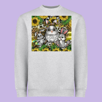 Easter Heavyweight Sweatshirt Designed By Cowhidedigitalart