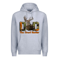 Heather Grey Western Dad The Great Deer Hunter Premium Hoodie - LillyAllenDesigns