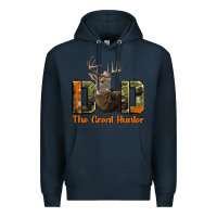 Navy Western Dad The Great Deer Hunter Premium Hoodie - LillyAllenDesigns