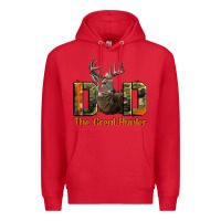 Red Western Dad The Great Deer Hunter Premium Hoodie - LillyAllenDesigns