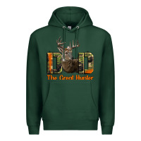 Sports Green Western Dad The Great Deer Hunter Premium Hoodie - LillyAllenDesigns