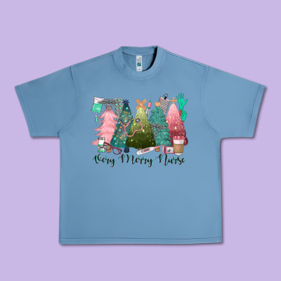 Verry Merry Nurse Urban Heavy Tee Designed By Cowgirlartshop