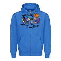 True Royal Resting Witch Face Zipper Hoodie - CowhideDigitalArt