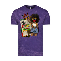Cloud Purple juneteenth justice now Vintage Tee - CowGirlArtShop