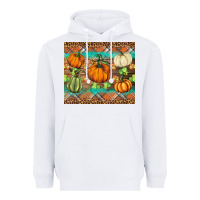 White fall pumpkin Heavyweight Hoodie - BarkalooDesign
