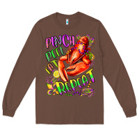 Chestnut pinch peel eat repeat mardi gras olivia Long Sleeve Tee - OliviaCreatesArt