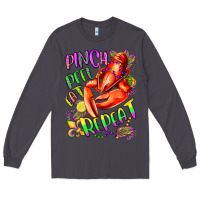 Smoke pinch peel eat repeat mardi gras olivia Long Sleeve Tee - OliviaCreatesArt