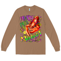 Toasted Coconut pinch peel eat repeat mardi gras olivia Long Sleeve Tee - OliviaCreatesArt