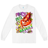 White pinch peel eat repeat mardi gras olivia Long Sleeve Tee - OliviaCreatesArt