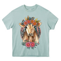 Arona flower cow Heavy Core Tee - Jasminsmagicworld
