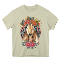 Flower Cow Heavy Core Tee | Teevron